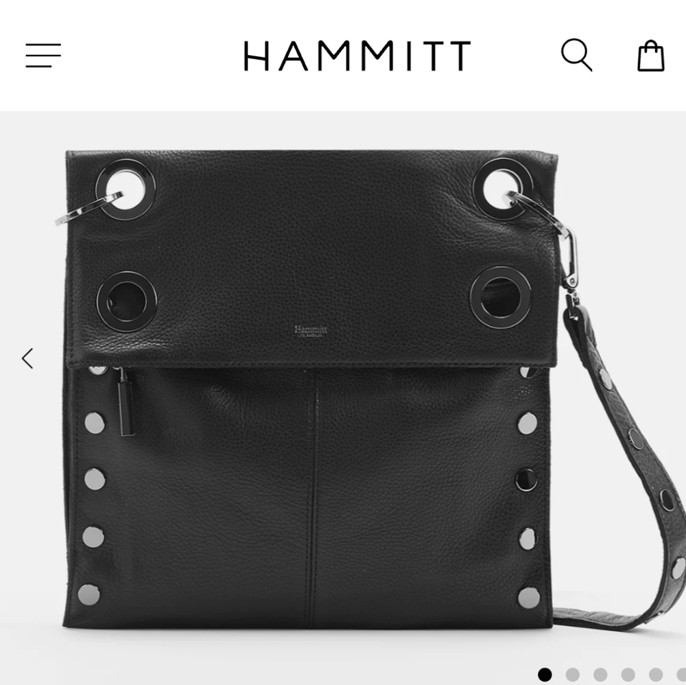 Hammitt MONTANA LRG Crossbody Reversable Gunmetal Vintage 2020